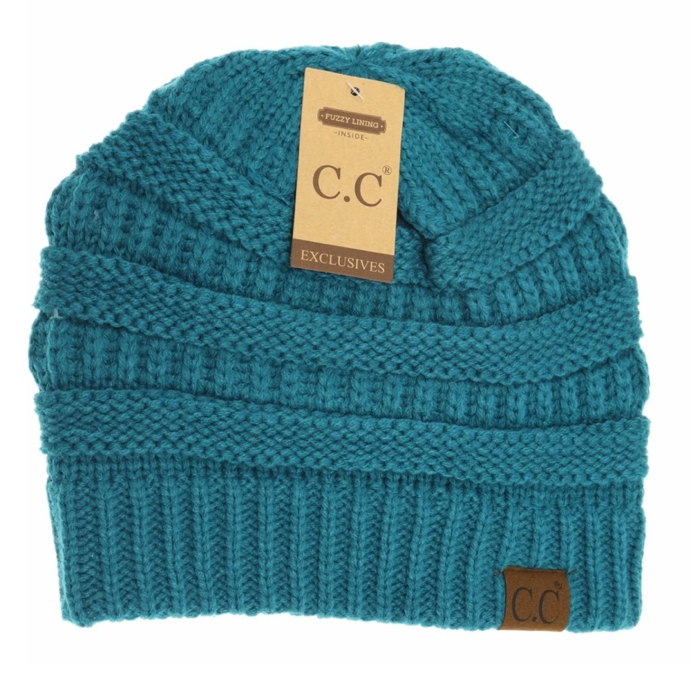 C. C Classic Fuzzy Lined Beanie